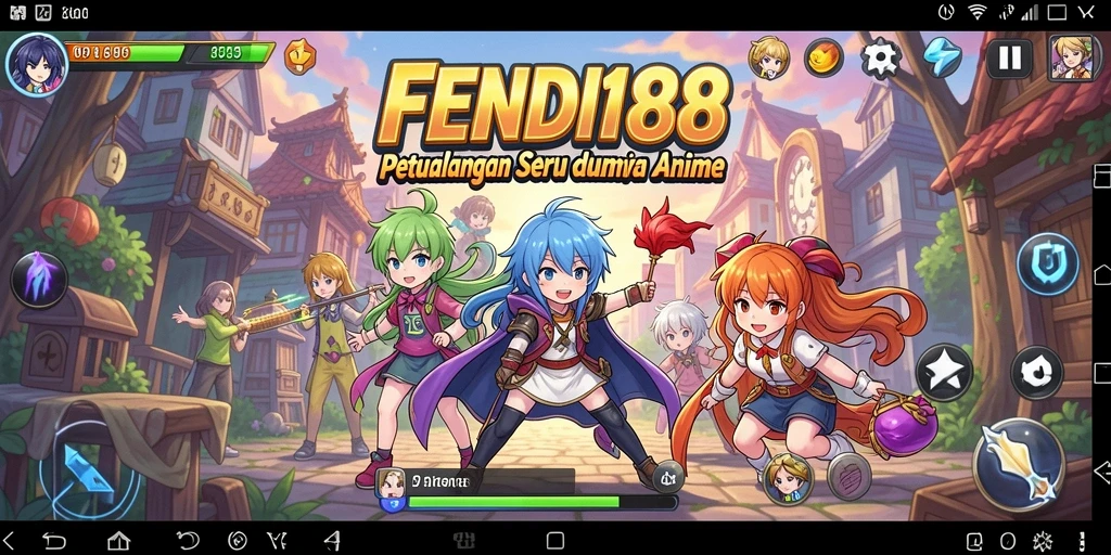 Tampilan gameplay FENDI188 dengan karakter anime yang dinamis.