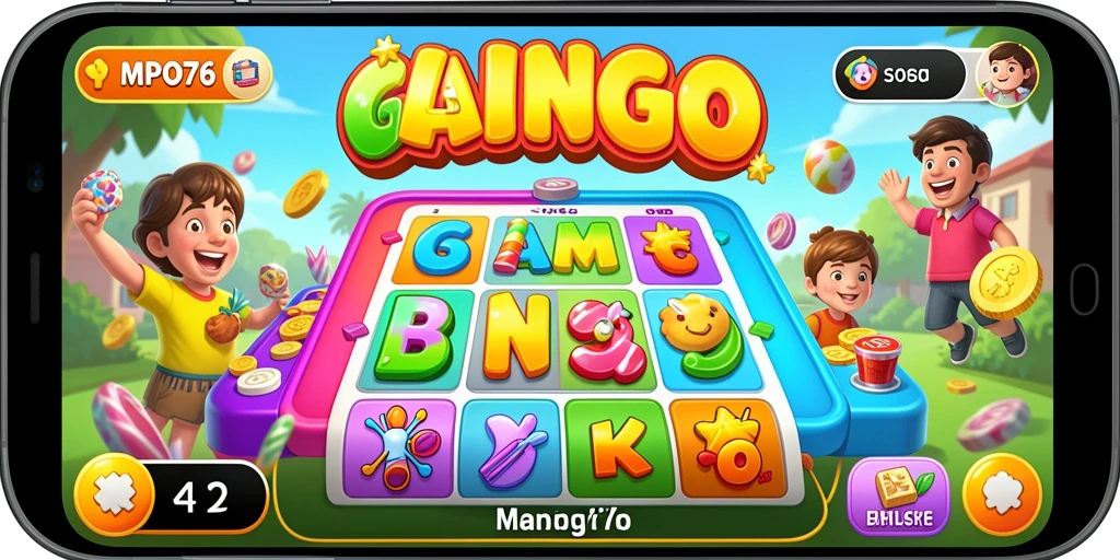 Screenshot MPO76 menampilkan gameplay Bingo yang seru.