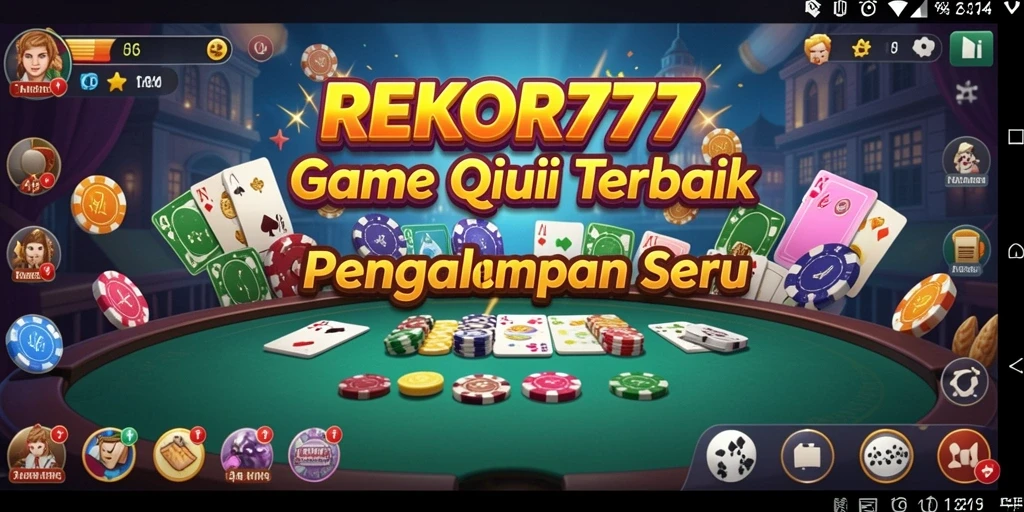 Tampilan gameplay seru dari game QiuQiu REKOR777.